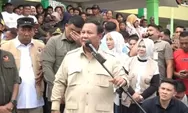Sapa Pengungsi di Langkat, Prabowo: Kami Tidak Akan Tinggalkan Kalian