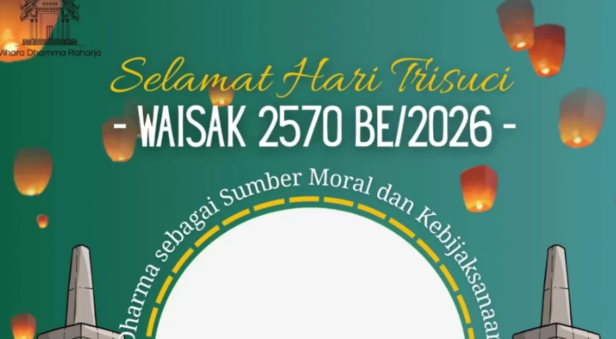 Link Twibbon Waisak 2026. (Twibbonize.com/Vihara Dhamma Raharja)