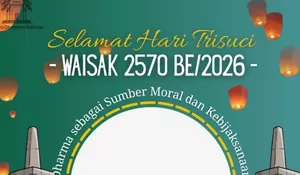Pasang Sekarang, 25 Link Twibbon Waisak 2026 dengan Gambar Buddha dan Lampion, Lengkap dengan Ucapannya
