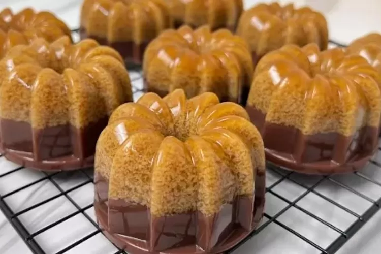 Cara membuat puding coklat santan lumut gula merah  (Tangkap Layar youtube DAPUR RIRI)