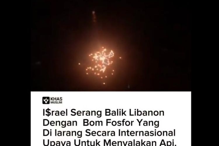 Israel Serang Balik Lebanon Dengan Fosfor Putih; Imbas Serangan Terakhir Lebanon yang Sebabkan Kebakaran Hutan
