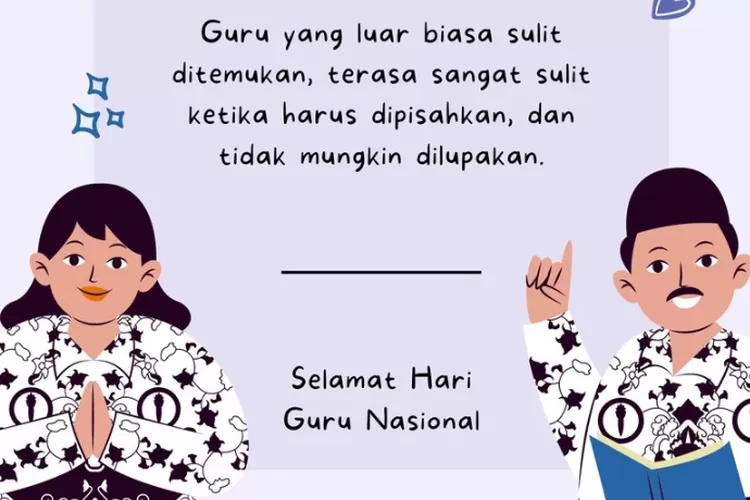 Ilustrasi. Cara membuat kartu ucapan Hari Guru Nasional 2023 (Canva/Ramdhaniyah Mumtazah's )