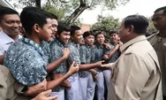 Dikunjungi Prabowo, Siswa SMAN 1 Cilacap Sangat Bersemangat dan Termotivasi Giat Belajar untuk Berprestasi