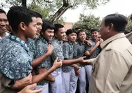 Dikunjungi Prabowo, Siswa SMAN 1 Cilacap Sangat Bersemangat dan Termotivasi Giat Belajar untuk Berprestasi
