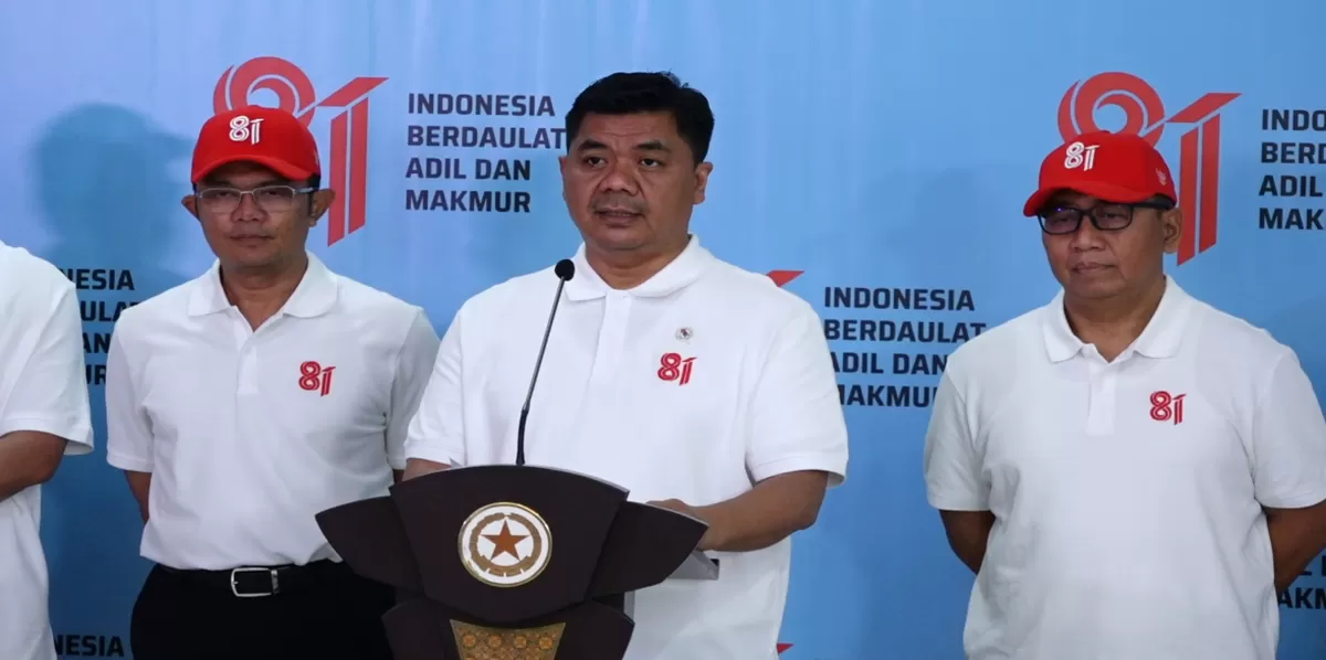 Wakil Menteri Sekretaris Negara (Wamensesneg) Juri Ardiantoro menjelaskan sepanjang Bulan Kemerdekaan ini pemerintah akan menghadirkan agenda meriah dan bermakna memperingati HUT ke 81 Kemerdekaan Republik Indonesia. (Kalimantansatu.com/Dok. Bakom RI)