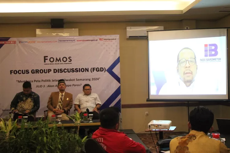 FGD "Membaca Peta Politik Jelang Pilwakot Semarang 2024 Jilid 3" Forum Media Online Kota Semarang (FOMOS) di Hotel Neo Candi, Selasa (6/8/2024) siang.