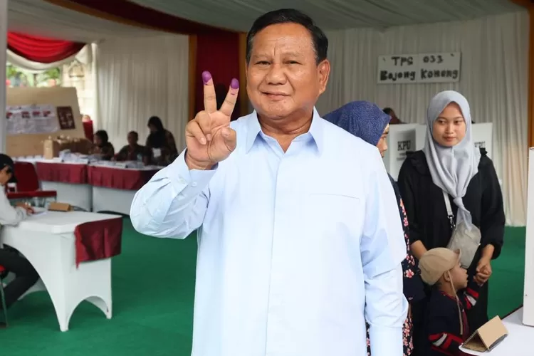 Prabowo Subianto Nyoblos Di Tps 033 Bojong Koneng Beri Pesan Ini Untuk