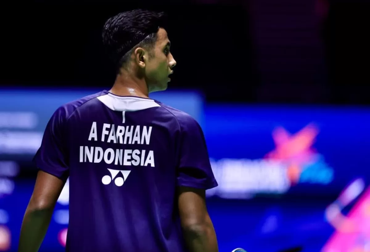 Tunggal muda Indonesia, Alwi Farhan masih belum bisa melangkah lebih jauh di Singapore Open 2026. Langkahnya terhenti di semifinal. (PBSI)