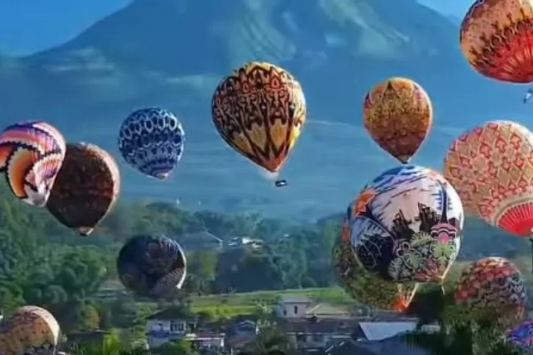 Festival Balon di Kabupaten Wonosobo digelar sebanyak 16 agenda, Selasa (1/4) (Elizabeth Widowati )