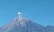 Gunung Semeru kembali erupsi, keluarkan kolom abu setinggi 500 meter, warga sekitar mengaku khawatir dan kembali waspada