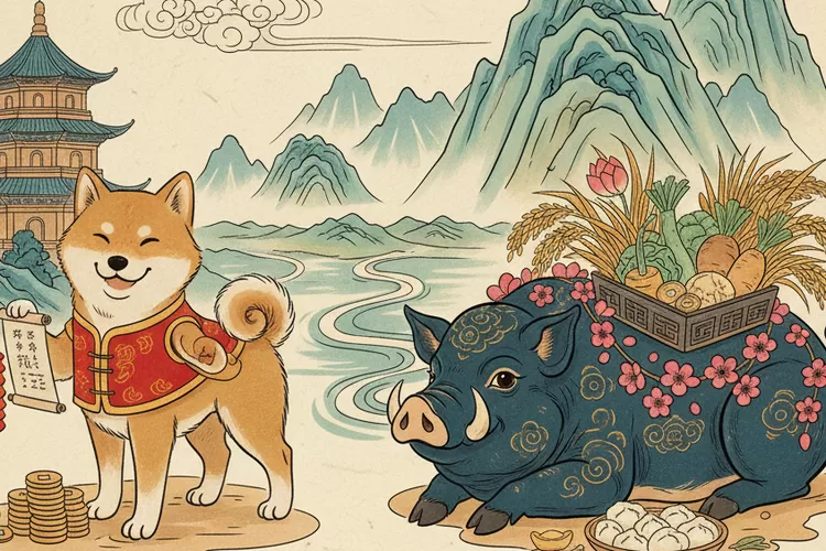 Ilustrasi peruntungan Shio Monyet dan Shio Ayam yang berlaku besok Jumat 19 Desember 2025 (Gemini)