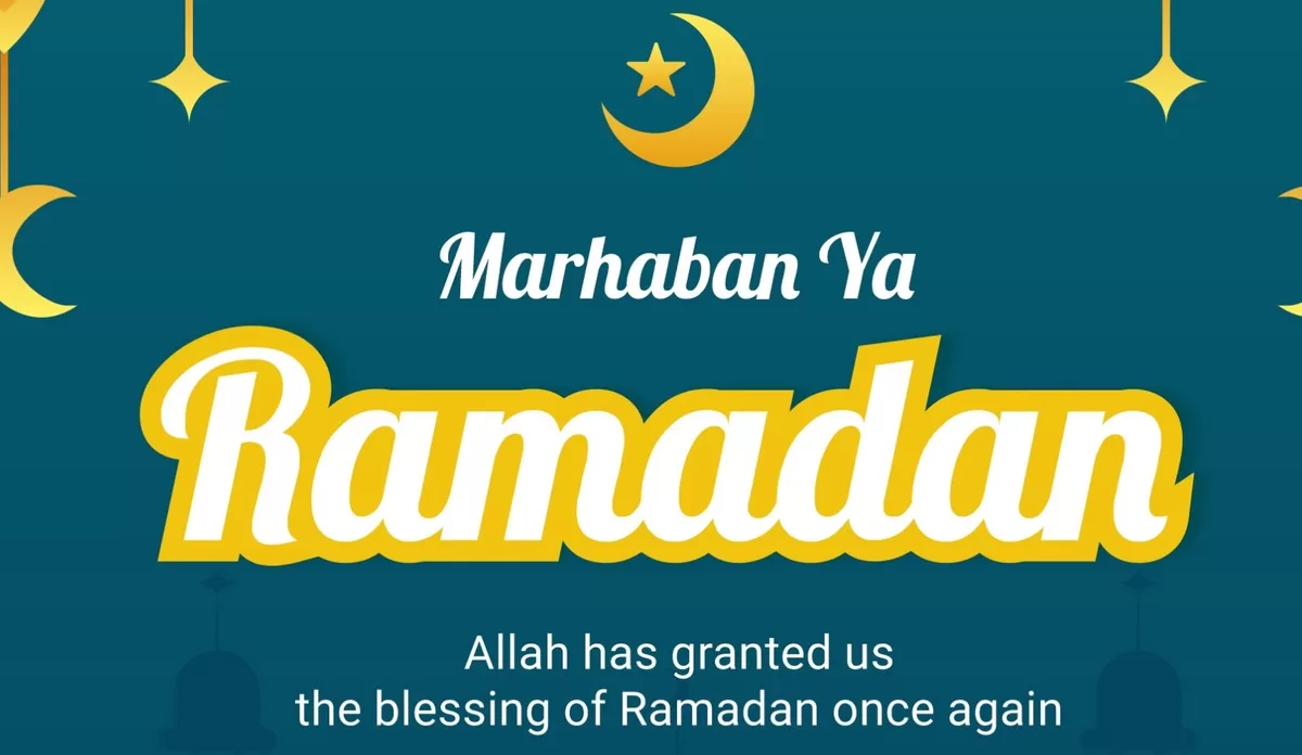 Poster Marhaban Ya Ramadhan. (Freepik/ikramprasetyo629)