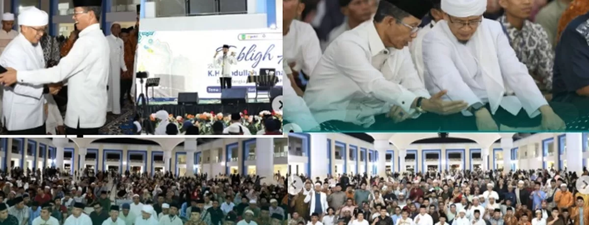 Walikota Batam Amsakar Ahmad saat menghadiri ablig Akbar dan Safari Dakwah digelar PERMASA Kota Batam. (Foto:Ig Diskominfo Batam)