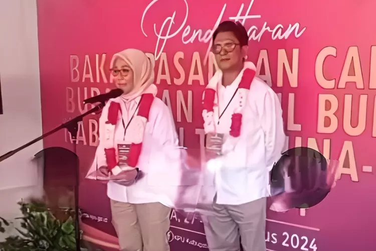 Sovianur Kure dan Lucky Lasahido Calon Bupati Touna 2024-2029. Foto: iNSulteng.id