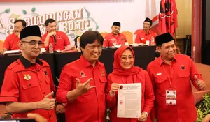 PDI Perjuangan Depok Ganti Gerbong! Yuni Ketua, IT Sekretaris, Riza Bendahara, Optimis Suara Banteng Naik 