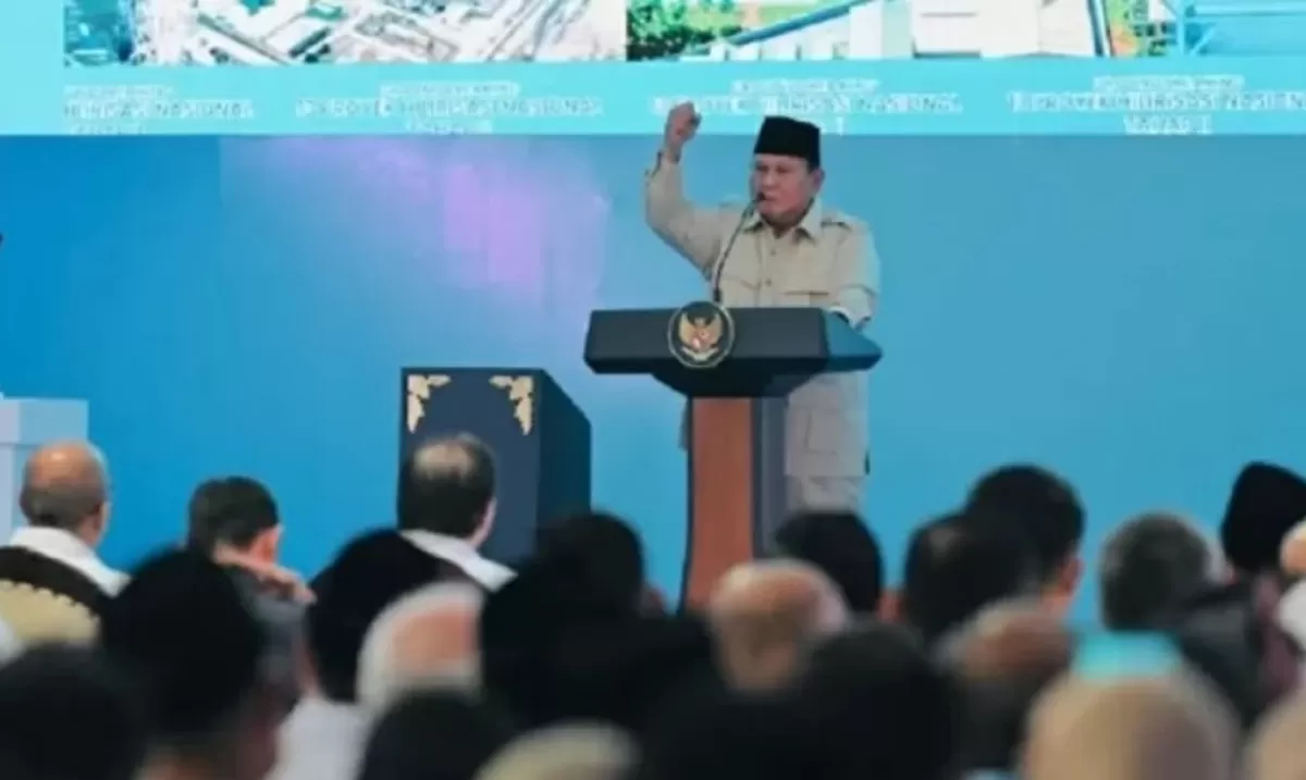 Presiden Prabowo Subianto  saat kunjungan kerja di Kabupaten Cilacap, Jawa Tengah.(Foto/BPMI Setpres)