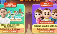 Jadwal Acara Mentari TV Senin 10 Maret 2025, Saksikan Little Hakka, Kultum Ceria, Cipung Abubu, Mumfie, Bioskop Keluarga Indonesia, Pokemon, Digimon