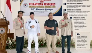Pelantikan KWI Bojonegoro, Komitmen Jaga Integritas Pers Ditegaskan