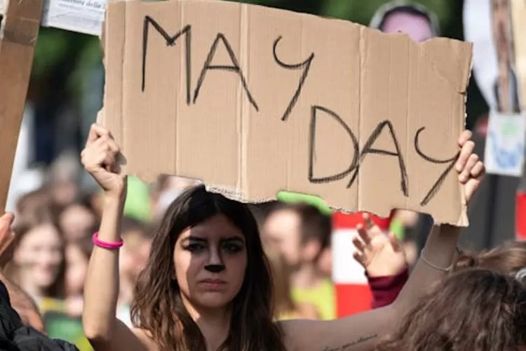 Ilustrasi may day. May Day Jakarta lumpuh! Ribuan buruh tuntut hak, ganjil genap ditiadakan. Semarang sempat polemik soal surat edaran. #HariBuruh #MayDay2025 (Pexels/Boris Curto)