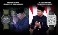 Berbedaan Harga Jam Tangan Prabowo dan Gibran Saat Pelantikan Presiden dan Wakil Presiden Bikin Nitizen Salfok
