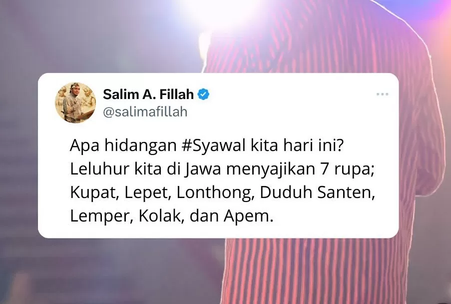 Ilustrasi: Makna 7 hidangan Syawal oleh Ustadz Salim A Fillah  (GENMUSLIM.id/dok: Instagram/@salimafillah_official)