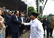 Prabowo Terima Ucapan Selamat dari Surya Paloh di Markas NasDem: Silaturahmi Persahabatan 40 Tahun