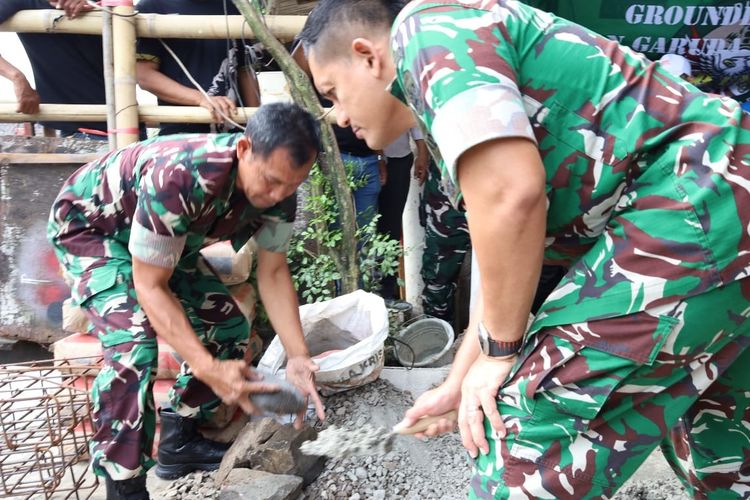 TNI Bangun Jembatan Garuda dan Gentengisasi, Bantu Tingkatkan Kualitas Hidup Masyarakat