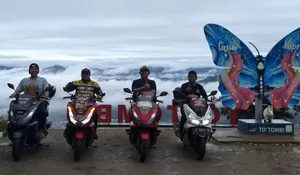 Wakil Jawa Barat Touring Lintas Pulau Meriahkan Gathering Nasional HPCI di Makassar  
