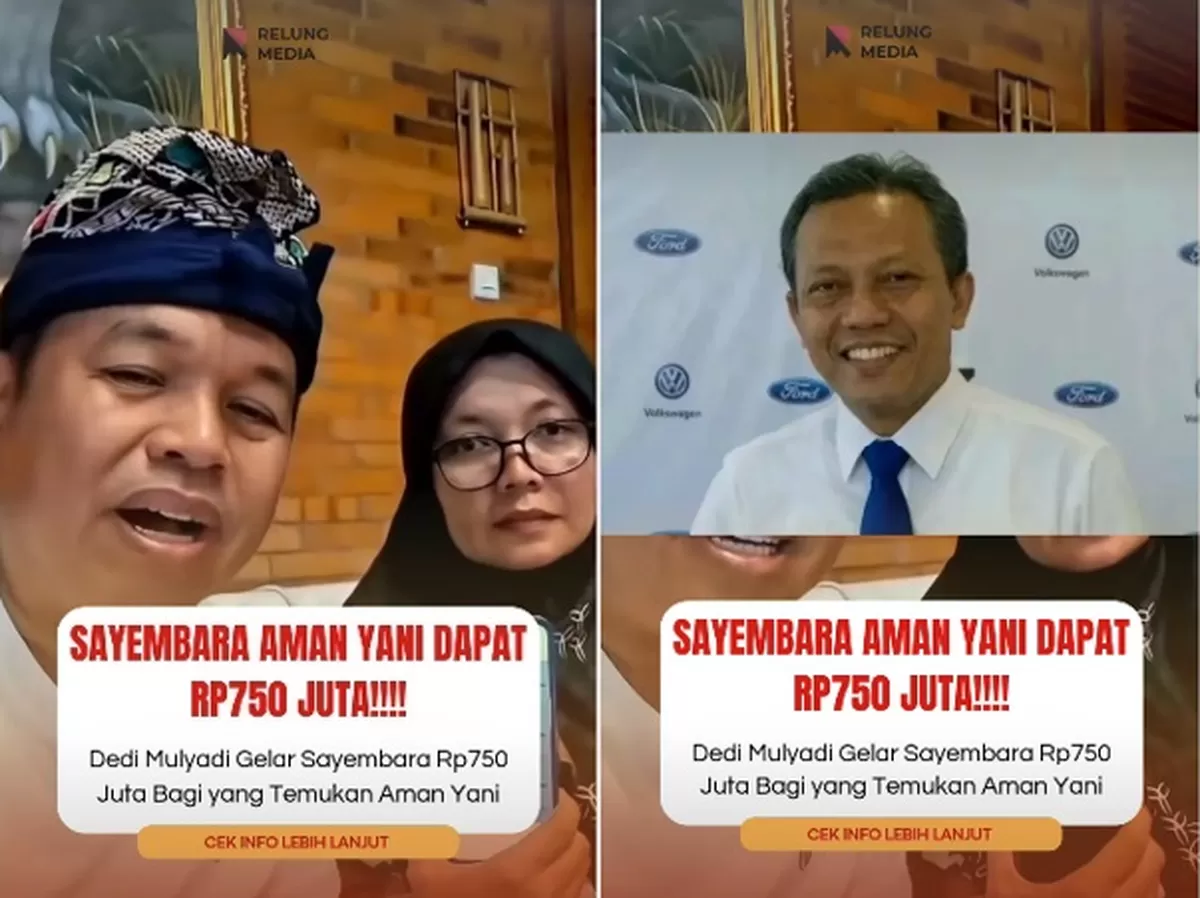 Dedi Mulyadi melalui instagramnya mengumumkan sayembara Rp750 juta. (ig dedi mulyadi)