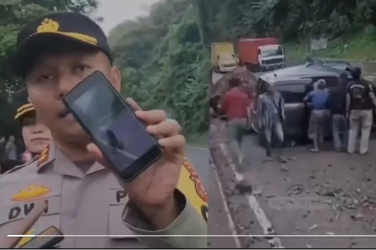Longsor di Cadas Pangeran, Jawa Barat seperti beredar viral di medsos ternyata adalah peristiwatahun lalu (tangkapan layar instagram Elshinta)