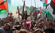 Ribuan penonton teriakkan Free Palestine di Panggung Festival Glastonbury Inggris