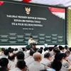 Presiden Prabowo Beri Taklimat kepada 800 Perwira Tinggi TNI-Polri di Istana