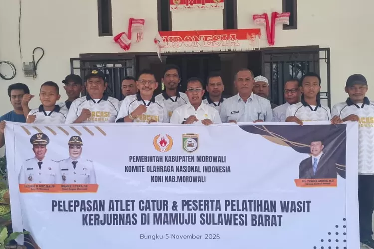 Pelepasan atlet catur Morowali  dan peserta pelatihan wasit (Metrosulteng)