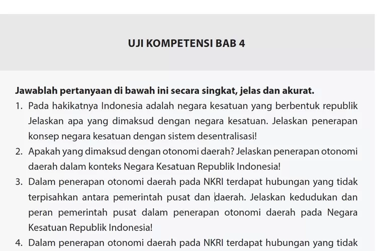 Kunci Jawaban PKN Kelas 10 Halaman 142 Uji Kompetensi Bab 4: Konsep ...