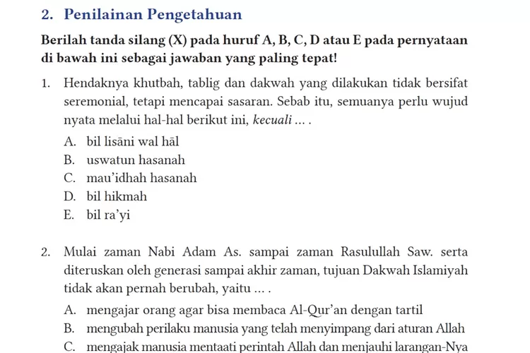 KUNCI Jawaban PAI Kelas 11 SMA Kurikulum Merdeka Halaman 132-135 ...