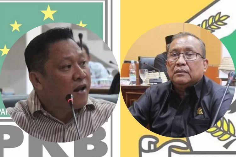 KOLASE. Ketua PKB Bulukumba, Fahidin HDK dan politisi senior partai Golkar, H Abu Thalib.