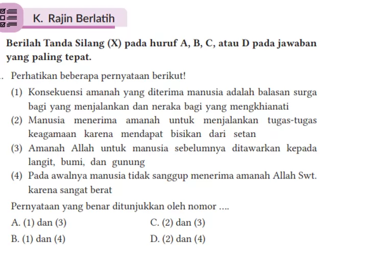 Kunci Jawaban PAI Kelas 8 Halaman 76 77 78 79 Kurikulum Merdeka. Rajin ...