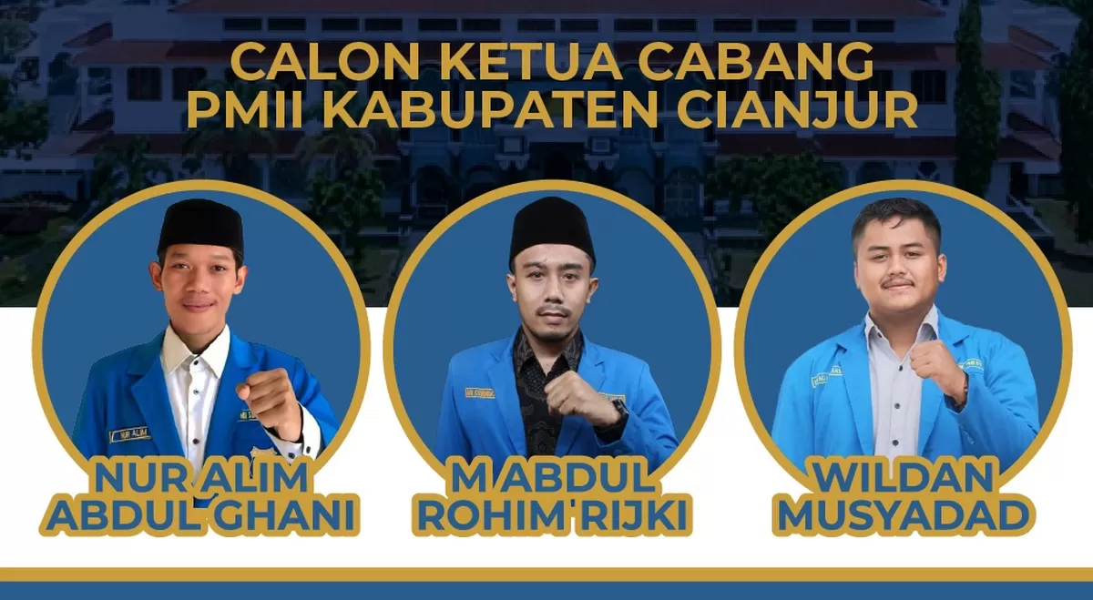 Tiga kandidat siap berebut kursi Ketua PC PMII Cianjur dalam Konfercab XXII