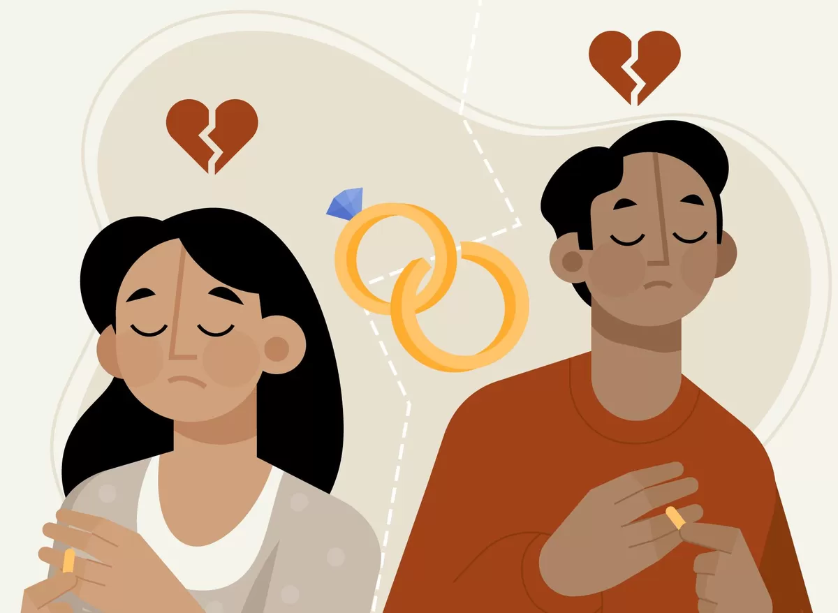Ilustrasi perceraian (Form freepik)