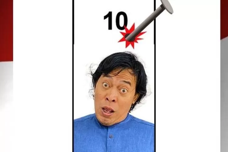 Foto nyleneh Alfiansyah Bustami alias Komeng mengantarkan dia menjadi pemenang perolehan suara DPD Jabar.