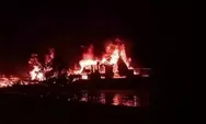 Insiden kebakaran 2 kapal akibat percikan api terjadi di Dermaga Marina Ancol Jakarta Utara, 5 orang terluka