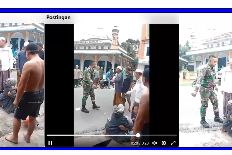 Video Viral Insiden Oknum Tni Tendang Kepala Warga Di Deli Serdang Viral Di Media Sosial Melintas