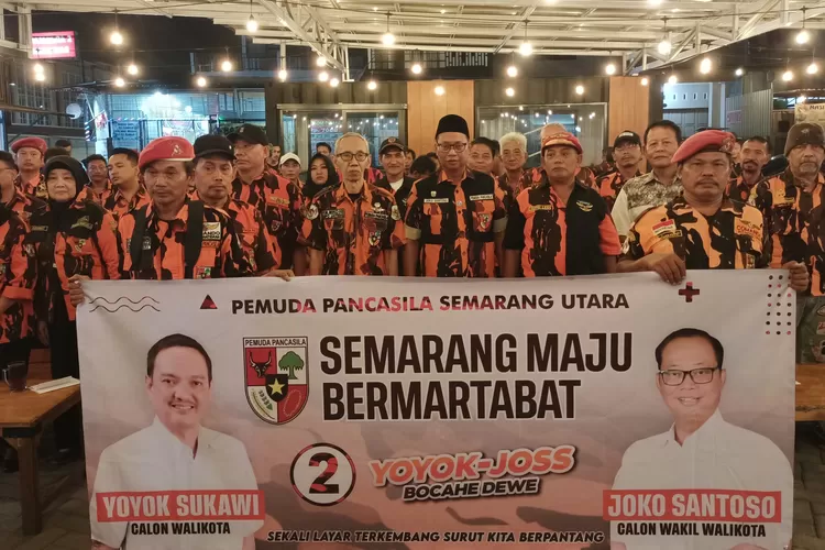 Pemuda Pancasila (PP) Semarang Utara Deklarasi Dukung Pasangan Yoyok Sukawi dan Joko Santoso di Pilwakot Semarang 2024