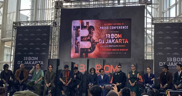 Konferensi pers film 13 Bom di Jakarta