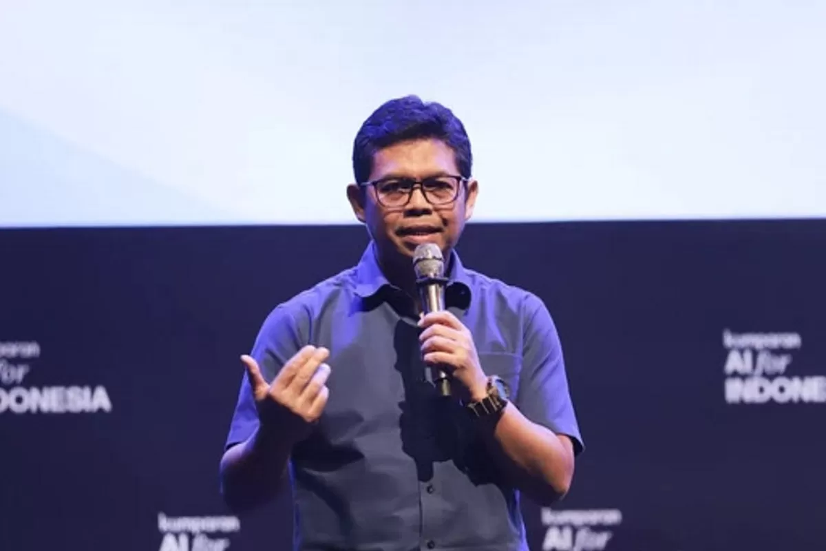 Ketua Sekretariat Satgas PASTI, Hudiyanto, saat melakukan sosialisasi pinjol ilegal.(Foto:Diskominfo Kepri)