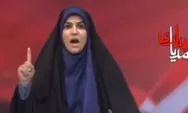 Rudal Zionist Israel hantam stasiun TV Iran, Presenter Sahar Emami tak gentar dan lantunkan kalimat Takbir