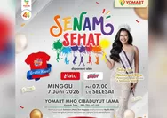 Meriahkan HUT Ke-44 Yogya Group, Yomart Gelar Senam Sehat Bersama Puteri Indonesia di Cibaduyut