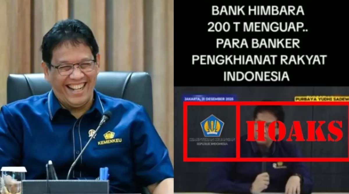 Narasi yang beredar menyebutkan bahwa Menteri Keuangan (Menkeu) Purbaya Yudhi Sadewa telah tertipu Bank Himbara yang mengelola uang Rp200 triliun. (Kalimantansatu.com/Dok. IG @menkeuri dan ppid.kemenkeu)
