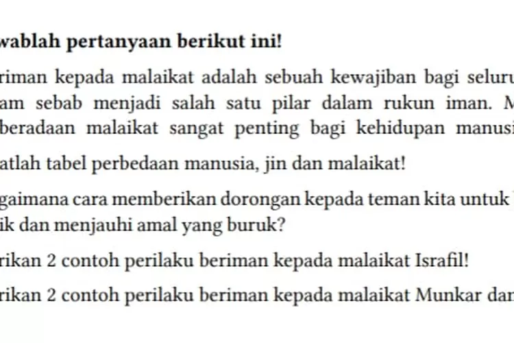 Kunci Jawaban Uraian PAI Kelas 7 SMP Kurikulum Merdeka Halaman 171 Bab ...