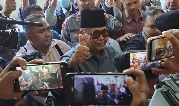 Kabar terbaru kasus Panji Gumilang, Bareskrim Polri sebut bakal ada tersangka baru.   (FOTO: &nbsp;Dok. PMJNews/Fajar)